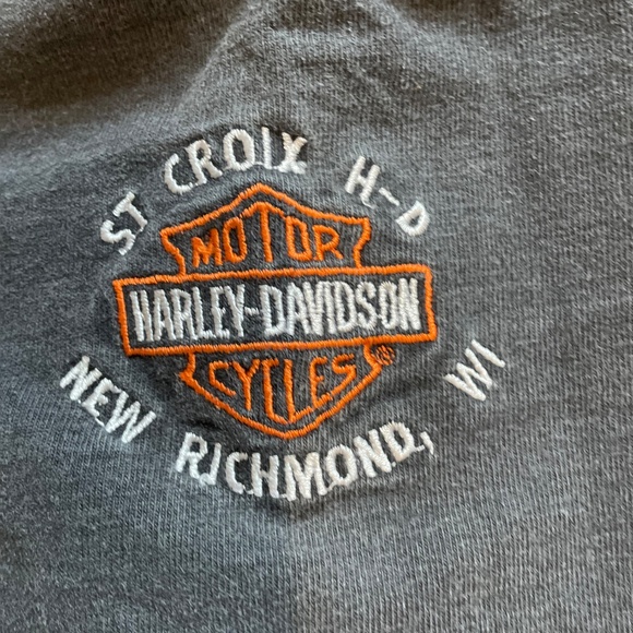 Harley Davidson embroidered heavy cotton Tee XL - Picture 3 of 4